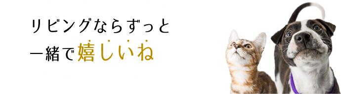 リビングならずっと一緒で嬉しいね