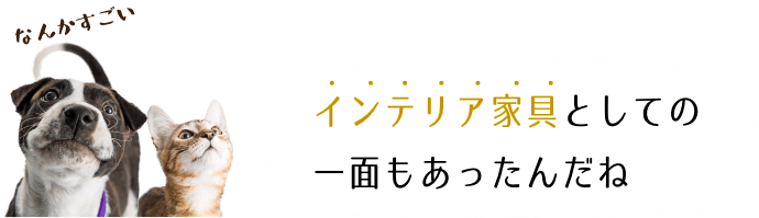 インテリア家具の一面もあったんだね